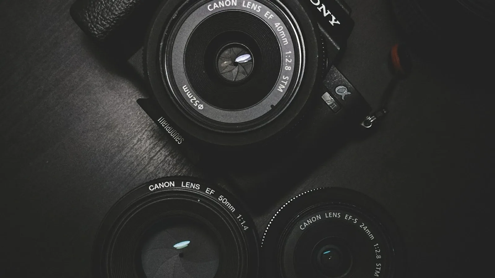 Professional camera and photography studio setup